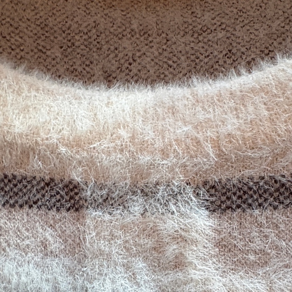 Cyrus Women's Soft Gray and Black Striped Sweater - Picture 8 of 8